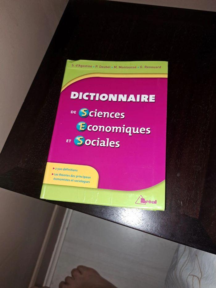 Dictionnaire SES - photo numéro 1