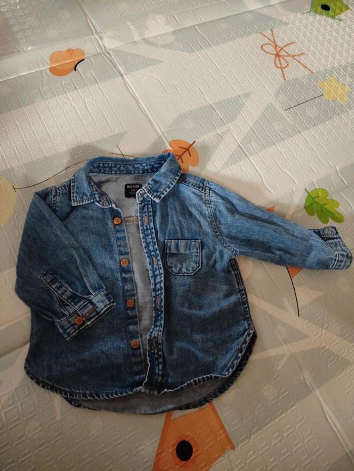 Chemise en jean souple 3 mois (62-68cm)