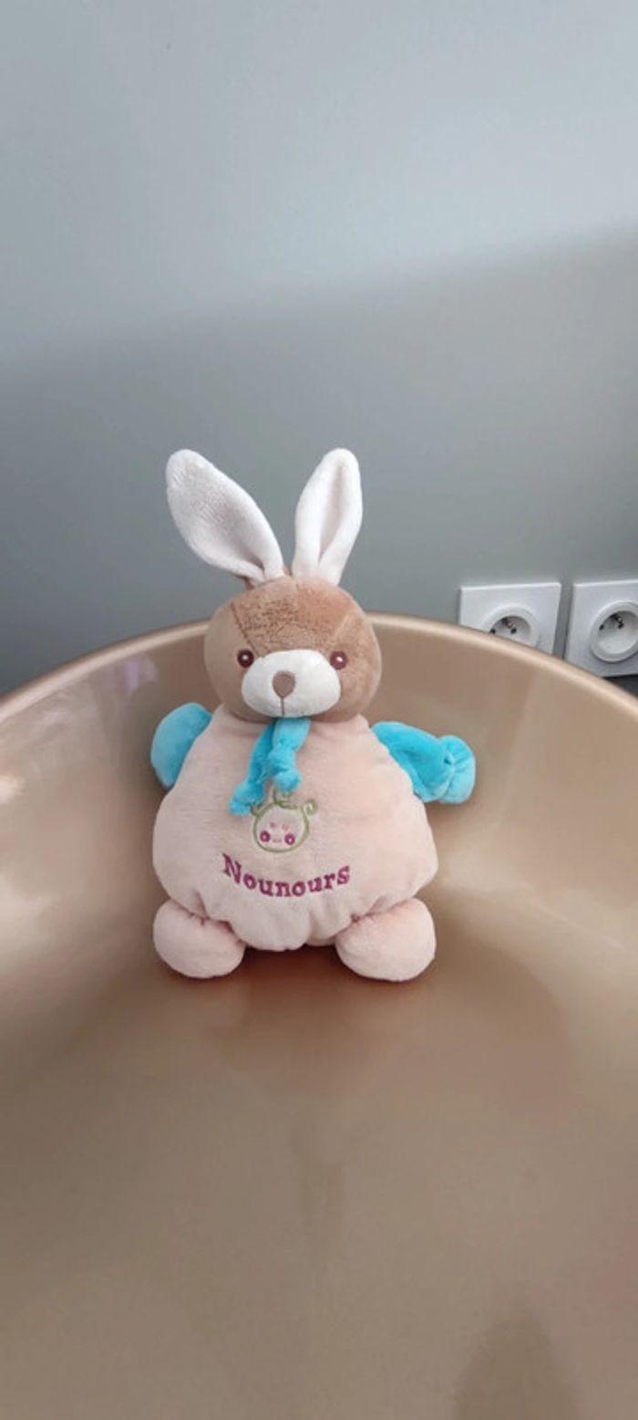 Doudou Lapin boule Nounours - photo numéro 3