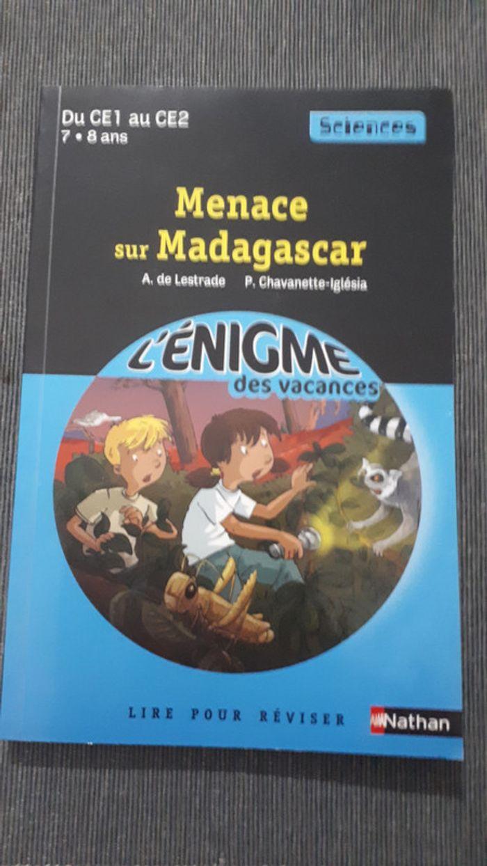 Livre vacances CE1 CE2 Menace sur Madagascar - photo numéro 1