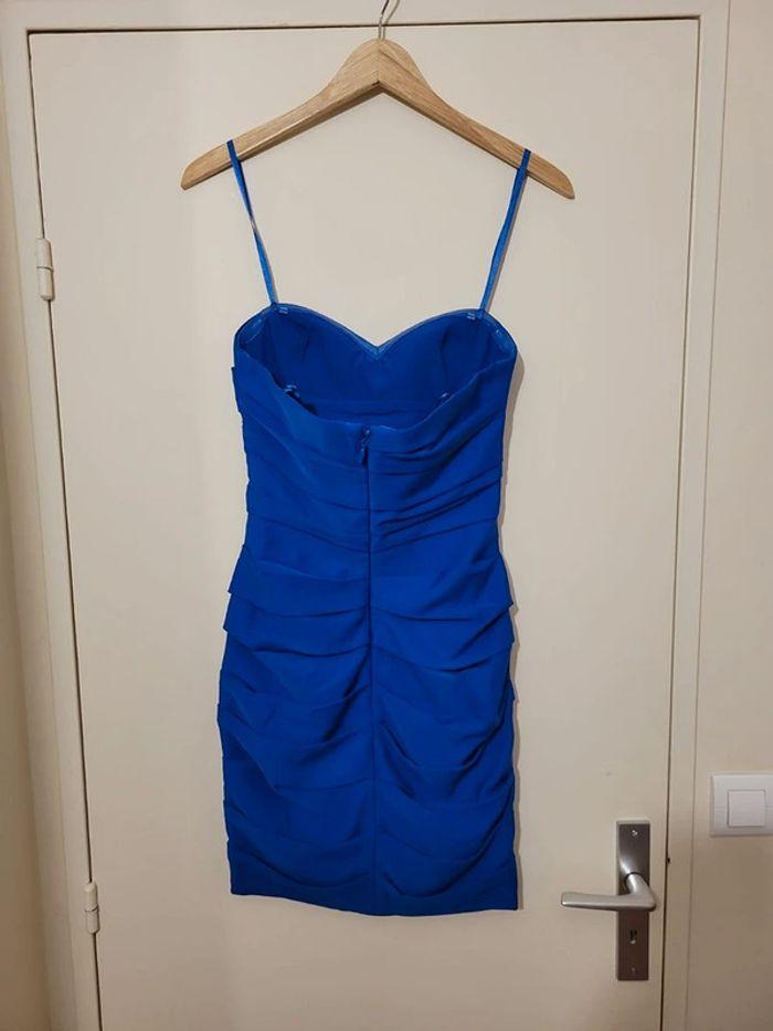 robe de soiree BCBGMaxazria bleu taille XS - photo numéro 2