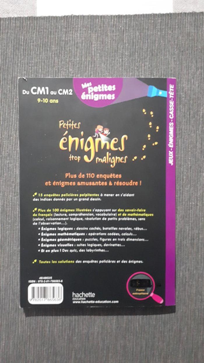 Livre Petites énigmes trop malignes CM1 au CM2 - photo numéro 2