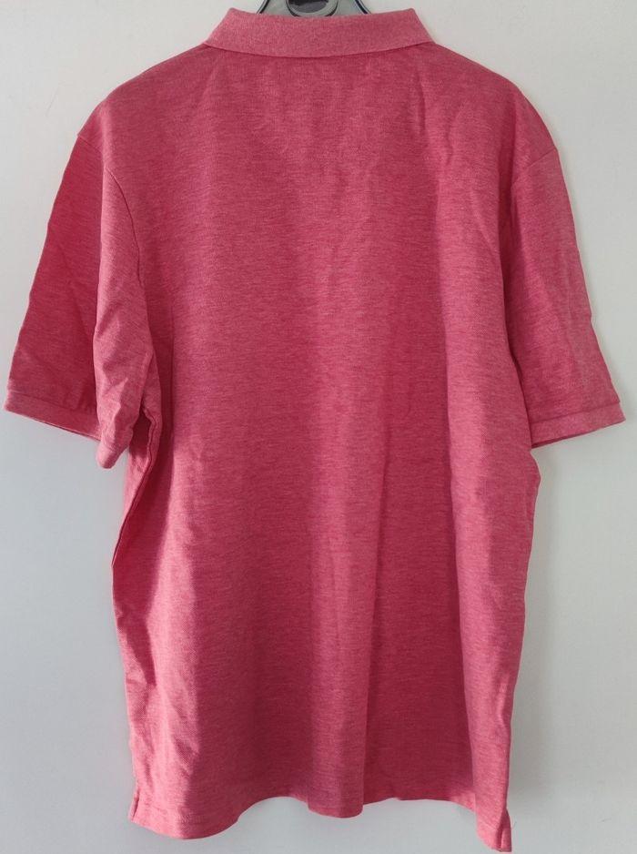 Polo piqué chiné couleur rose marque Spagnolo pour homme taille M - photo numéro 4