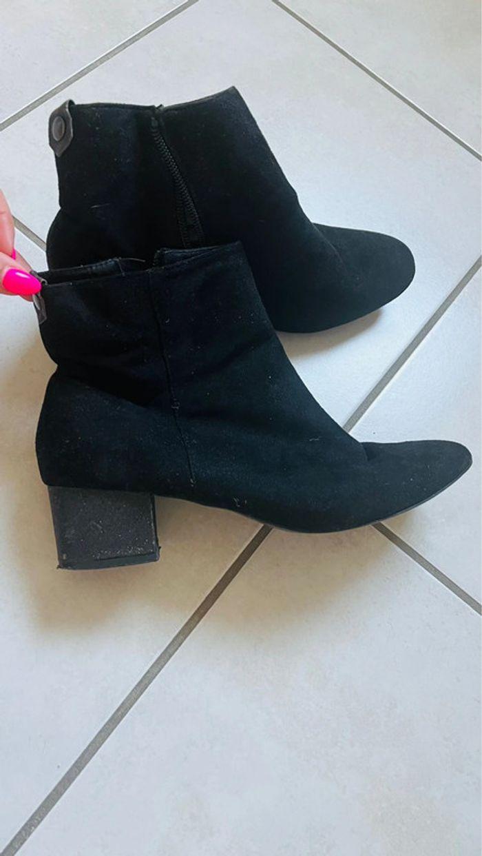 Bottines noires à talons Mim - photo numéro 3