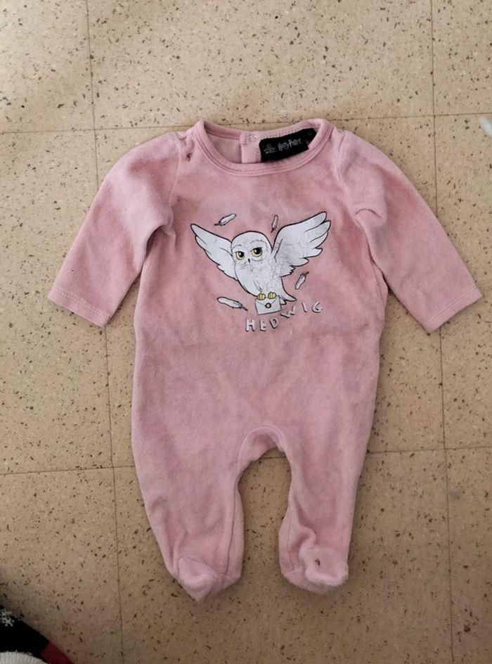 Pyjama une pièce rose Harry Potter Edwige 3 mois - photo numéro 2