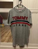 T-shirt gris pour homme, taille L, très bon état, Tommy Jeans