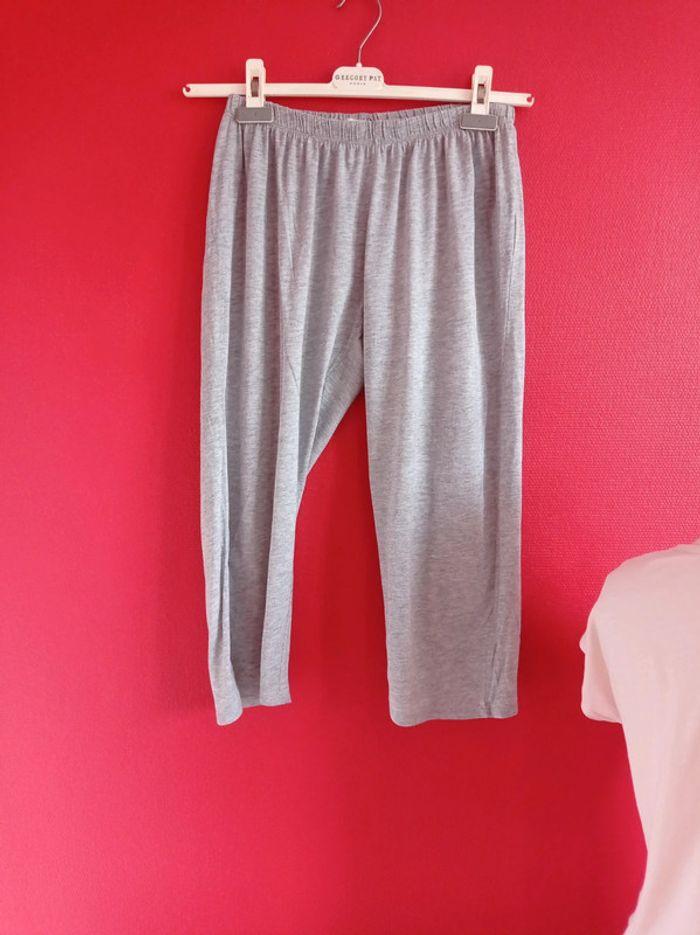 Pyjama Pantacourts femme été LH rose et gris - photo numéro 5