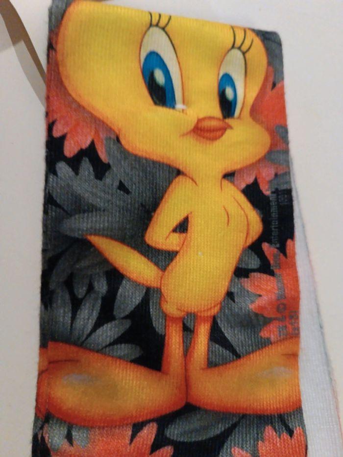 Chaussette sock 36 41 titi tweety Warner Looney Tunes toons fleur flower cartoon orange gris noir - photo numéro 11