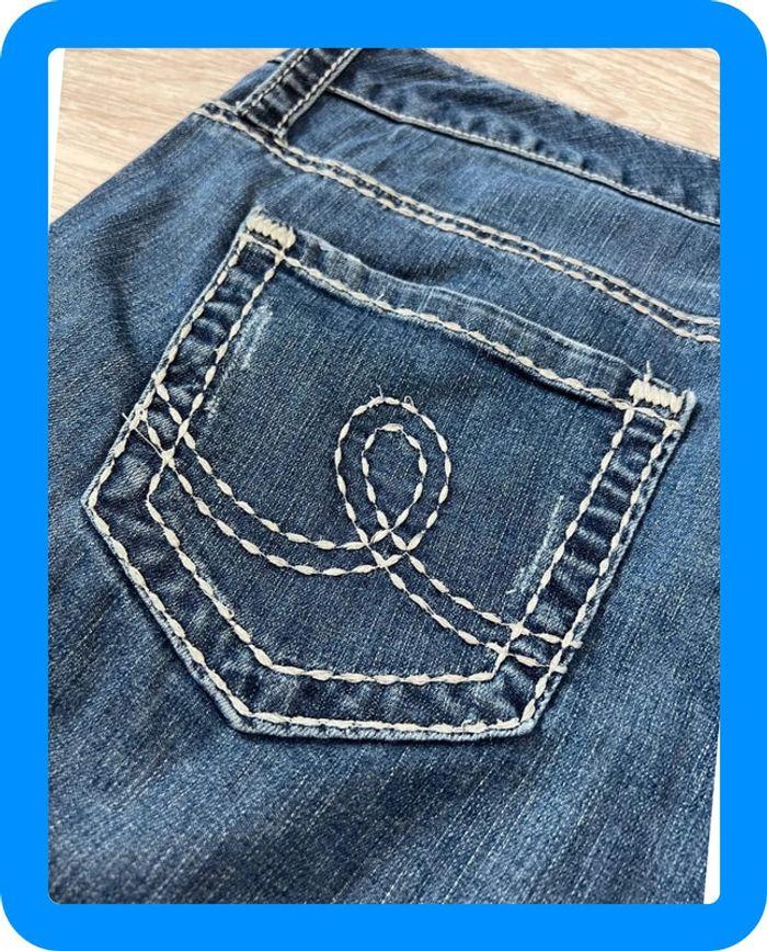 🩳 Short vintage brodé en jean Seven 7  Bleu Taille M 🩳 - photo numéro 9