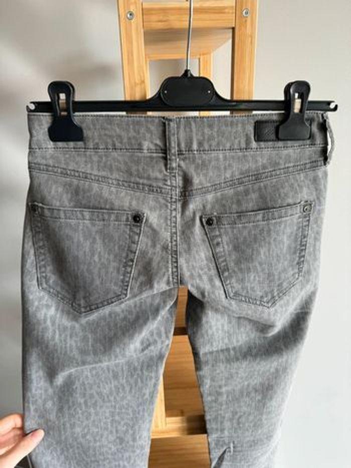 Jeans Mango gris moucheté Taille 36 - photo numéro 6