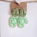 Boucles d'oreilles vert/menthe LC304