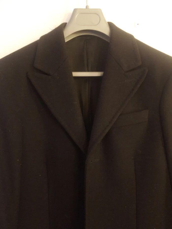 Manteau long habillé  laine homme noir 44 - photo numéro 2