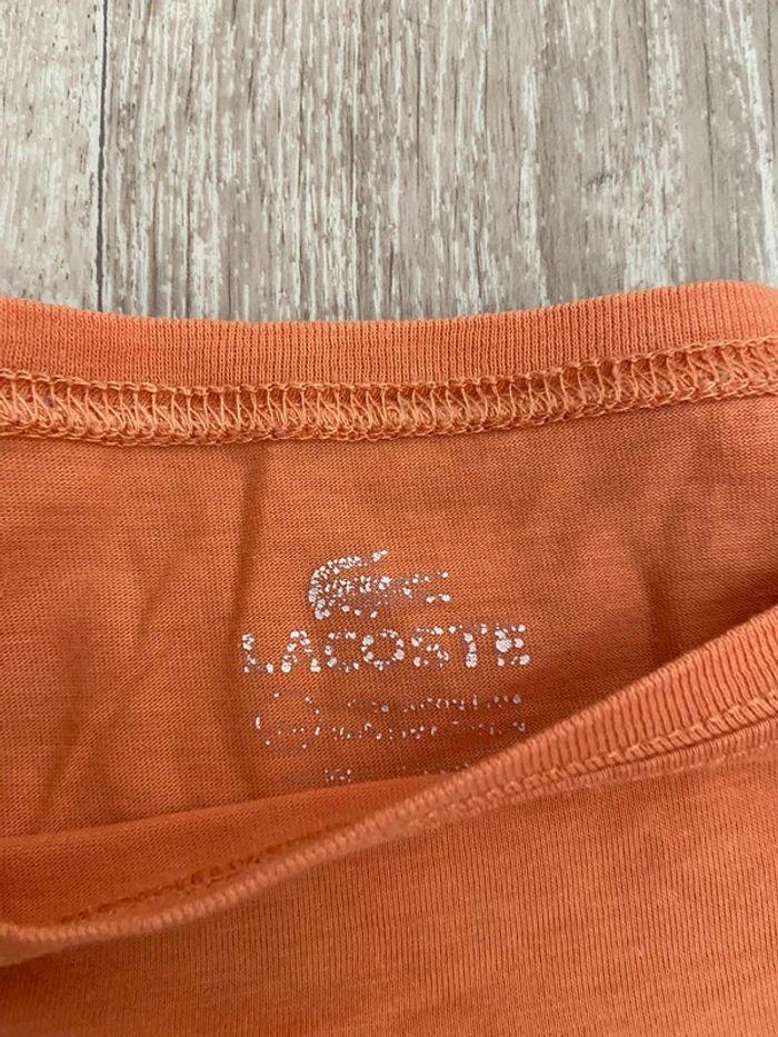 Tee-shirt Lacoste orange taille 36 - photo numéro 7