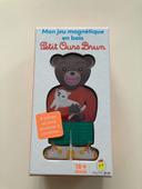 Mon jeu magnétique en bois petit ours brun