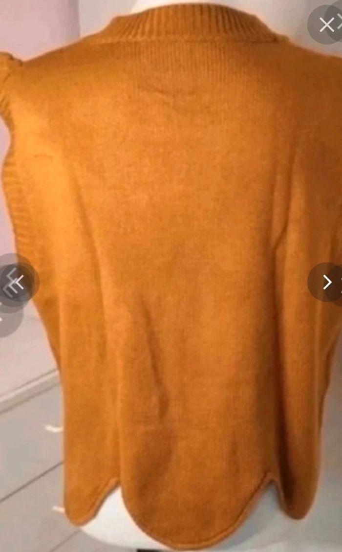 Pull léger marron sans manches femme taille 38/40 , M/ L 💛 - photo numéro 19