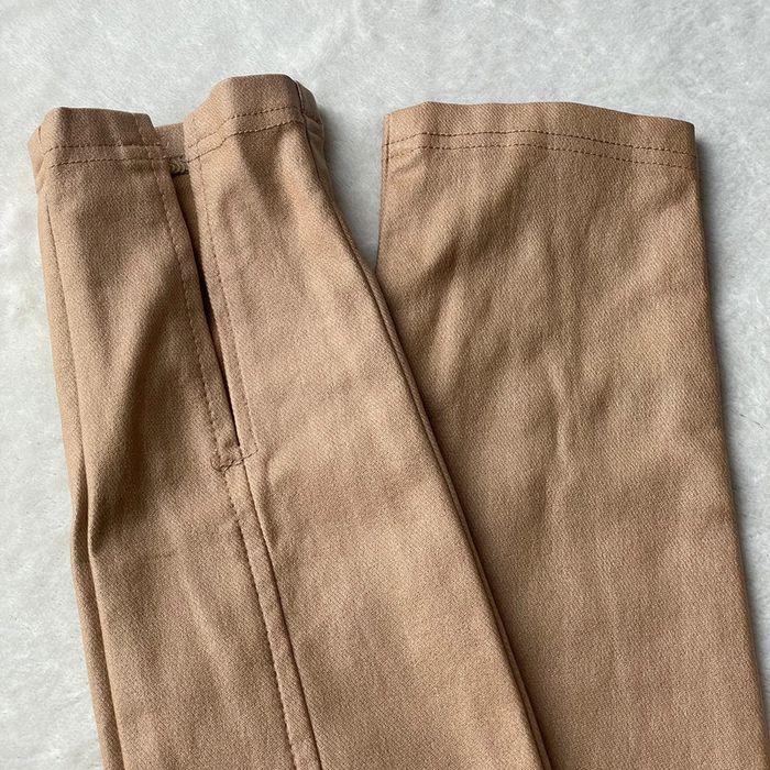 Pantalon simili cuir marron slim - photo numéro 2