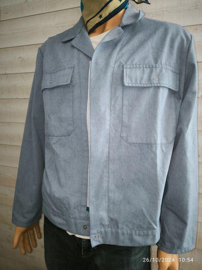 Veste de travail bleu clair taille xl - photo numéro 3