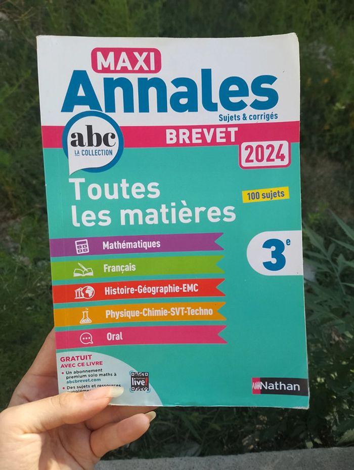 Maxi annales brevet - photo numéro 1