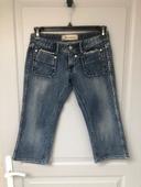 Pantacourt jean taille 36