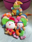 Lot de 5 doudous peluches corolle