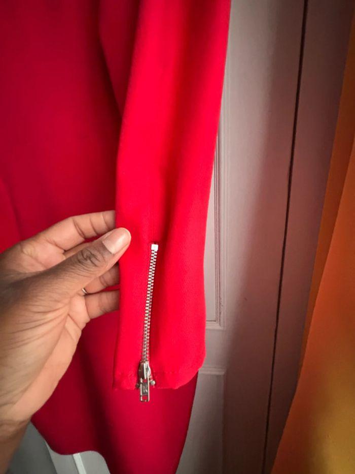 Robe rouge zip - photo numéro 3