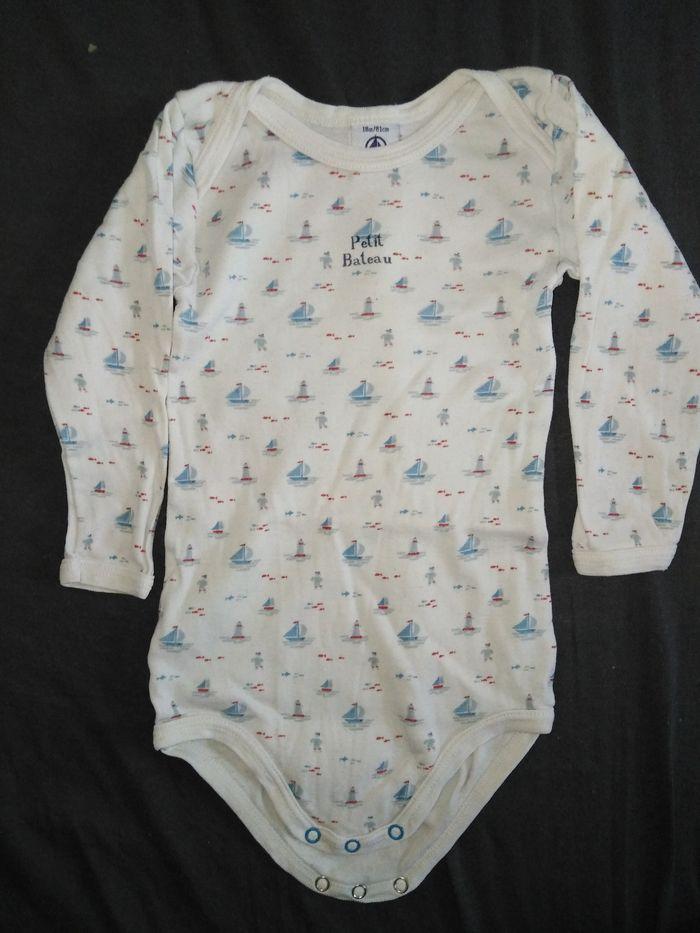 Lot 3 bodies ML petit bateau - photo numéro 2