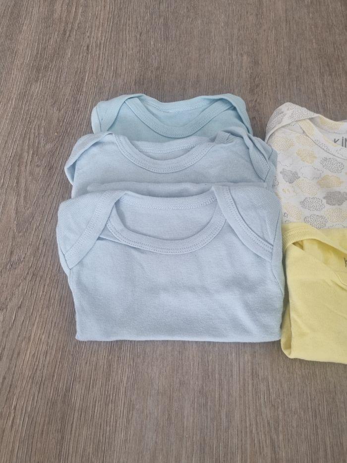 Lot de 5 bodys taille 12mois  manche courtes - photo numéro 3