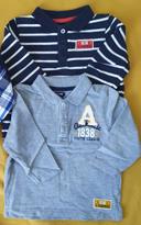 Lot Polo manches longues enfant