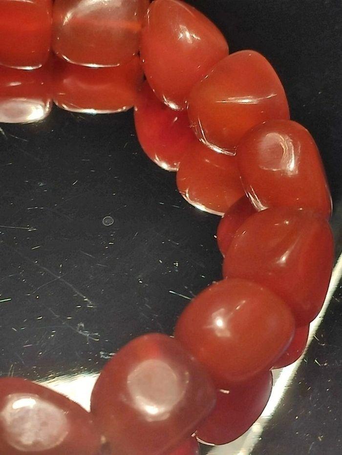 Bracelet agates rouge - photo numéro 5