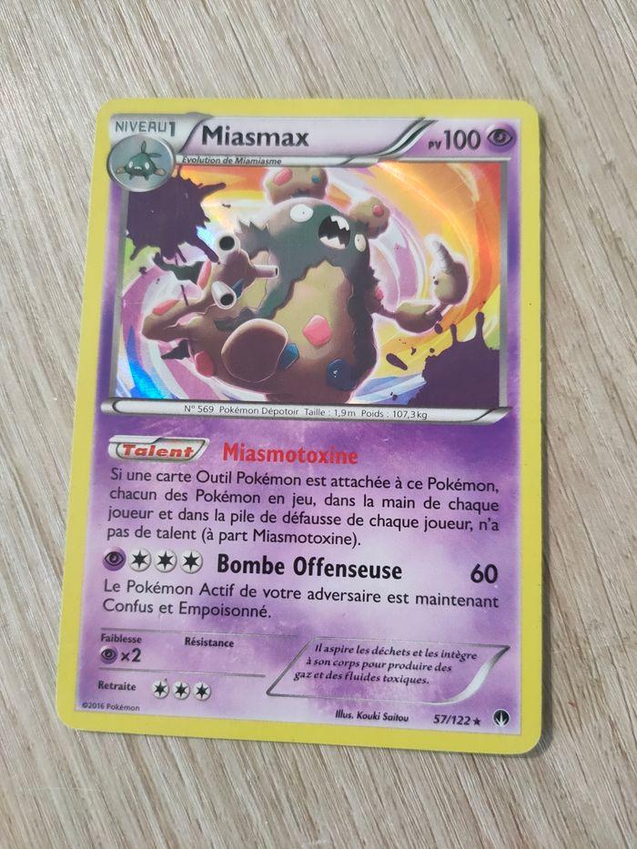 Carte Pokémon holographique 57/122 Miasmax - photo numéro 1