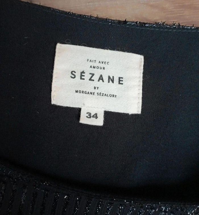 Superbe haut noir Sézane taille 34 - photo numéro 4