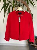 Veste blazer rouge Etam neuve Taille 34