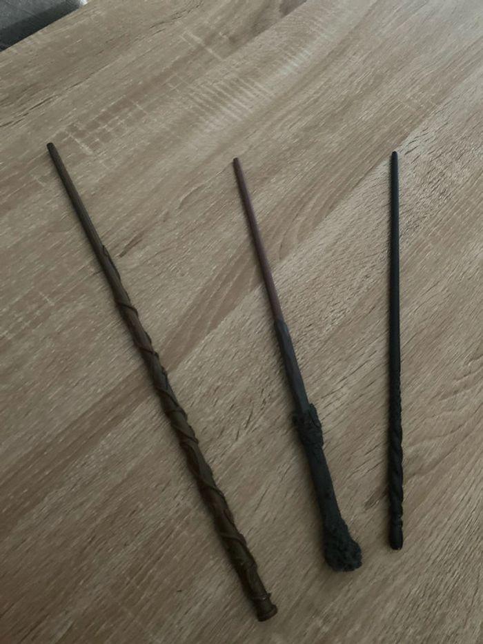 Lot de 3 baguettes Harry Potter ginny Harry hermione - photo numéro 1