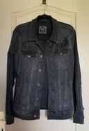 Veste en jeans noir Taille L homme