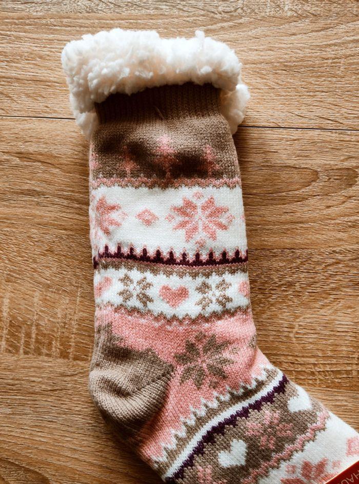 Chaussons Chaussettes en laine Cocooning Noël - photo numéro 2