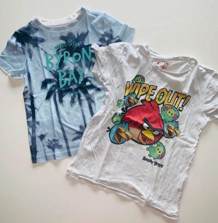 Lot de 2 tee shirts 6ans Angry bird et Byron - photo numéro 1