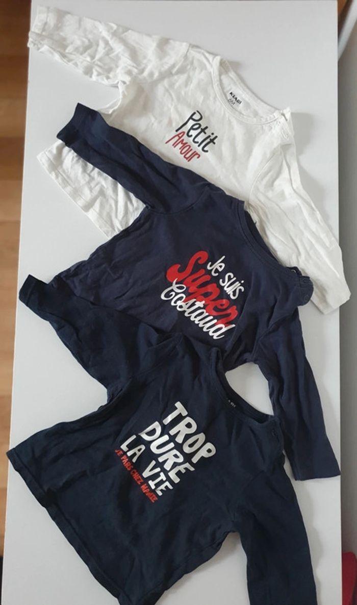 Lot de 3 T-Shirts 6 mois Kiabi - photo numéro 1