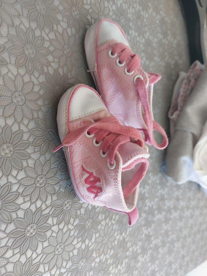 Chaussure bébé rose kappa - photo numéro 1