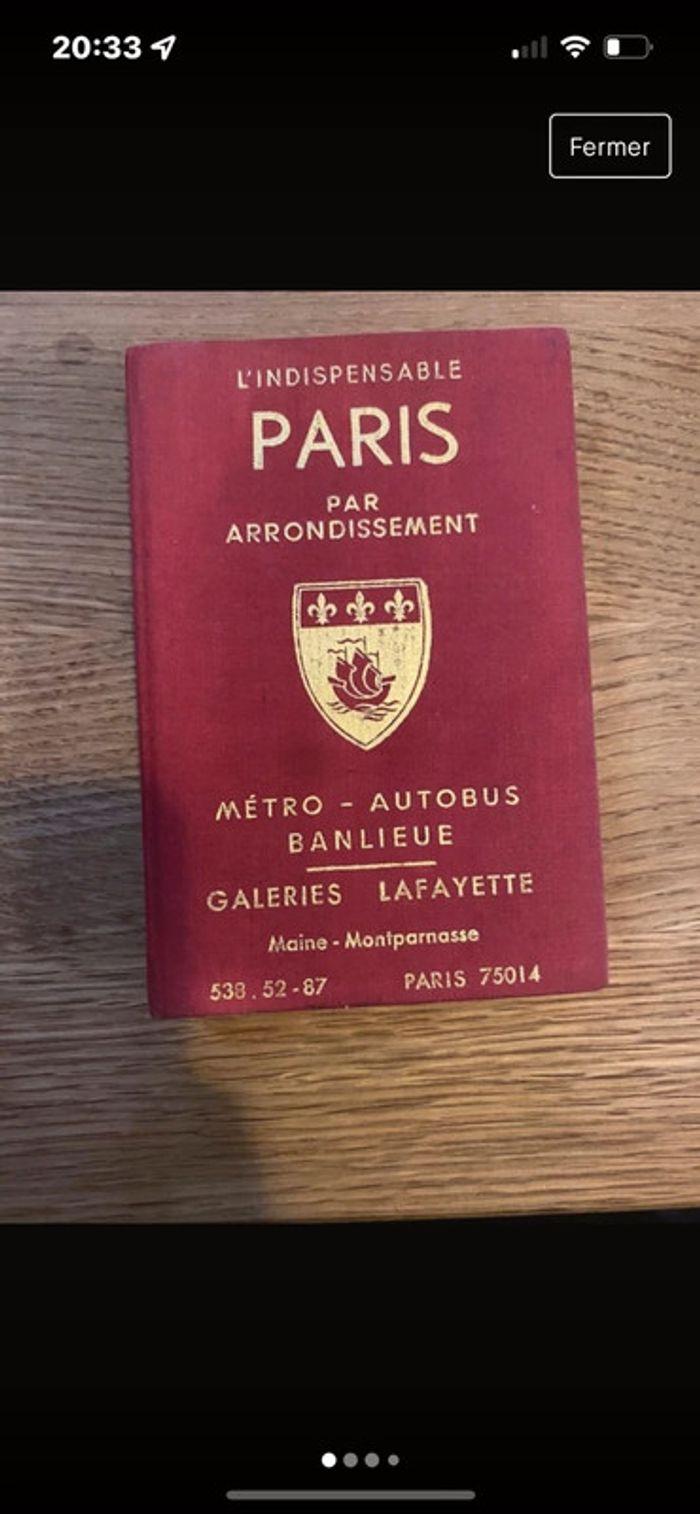 Ancien livre L’indispensable Paris par arrondissements - photo numéro 1