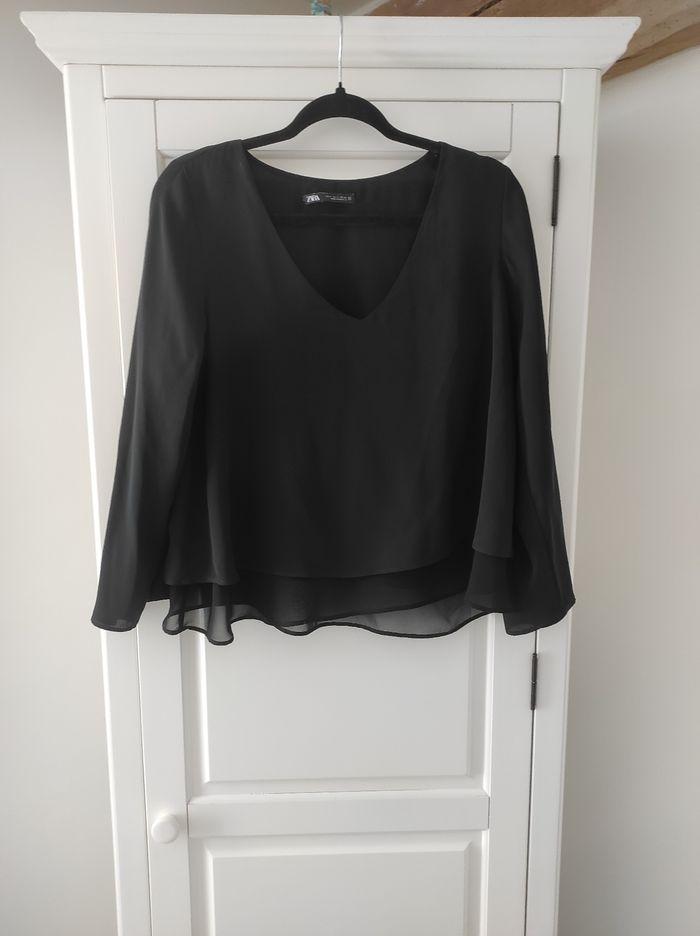 Blouse noire manches longues - photo numéro 1