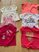 Lot 6 tee-shirts manches courtes 6 mois petit bateau sergent major