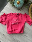 Blouse manches longues épaisse rose/fuschia taille 3 mois Kiabi