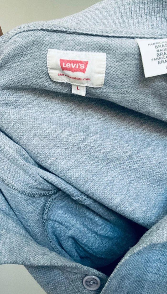 Polo gris levi’s taille L - photo numéro 4