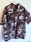 Chemise camouflage gris/noir/ blanc homme taille L