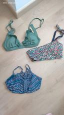 Lot de 3 hauts de maillot de bain