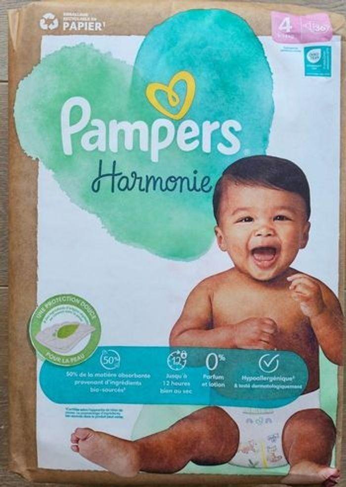 Couches Pampers Harmonie Taille 4 - de 9 à 14 kg - photo numéro 4