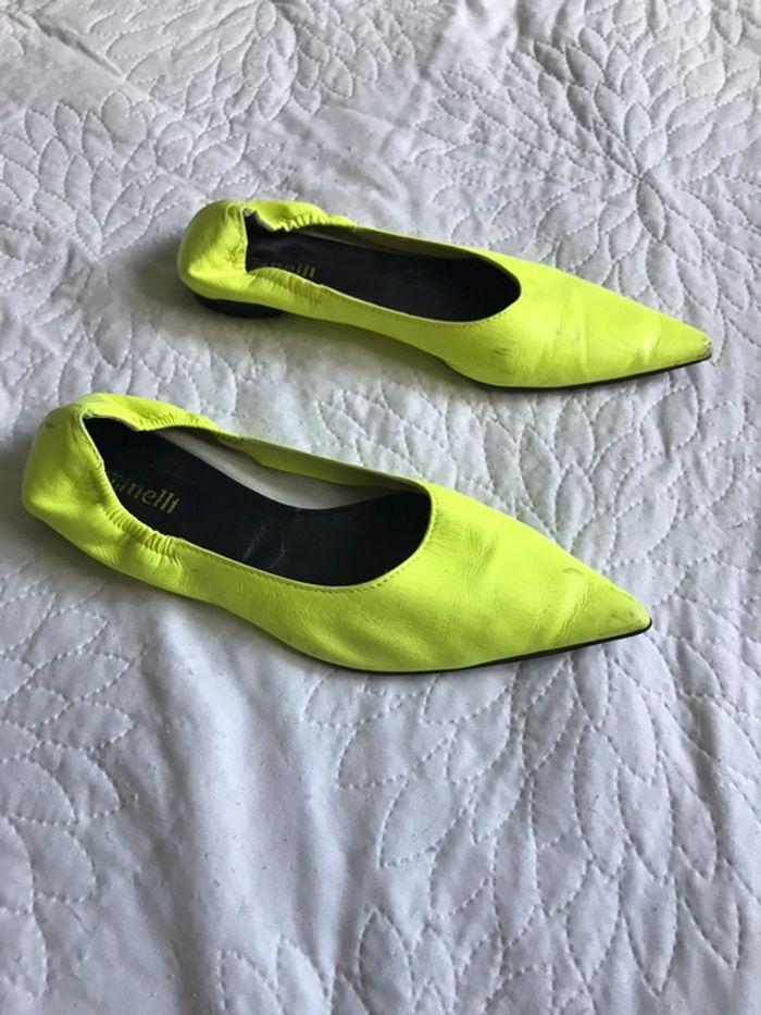 Chaussures Minelli jaunes fluos - photo numéro 3