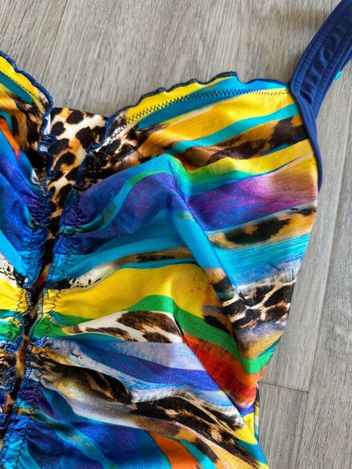 Maillot de bain une pièce bleu et multicolore Sunflair T36 S - photo numéro 2