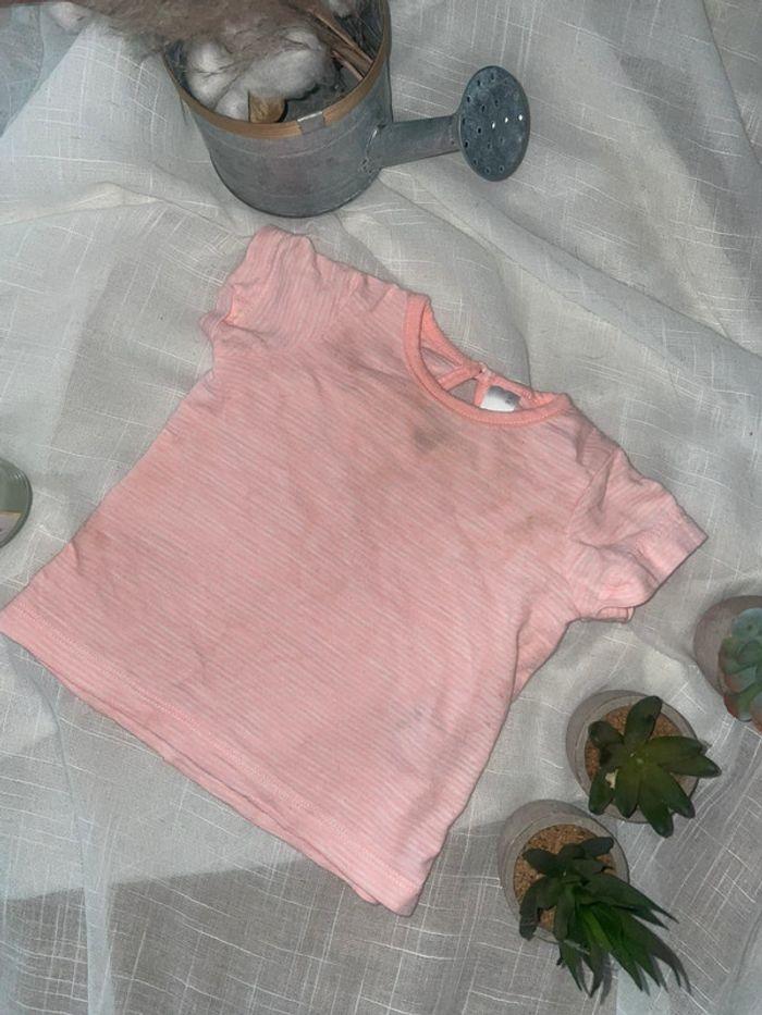 T-shirt manche courte rose - photo numéro 1