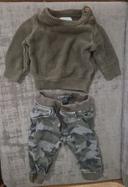 Magnifique ensemble "mini militaire" original pantalon confortable